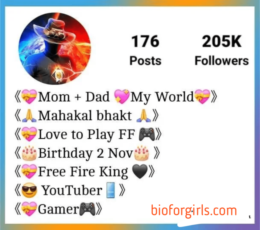 Free Fire Bio For Instagram With Emoji