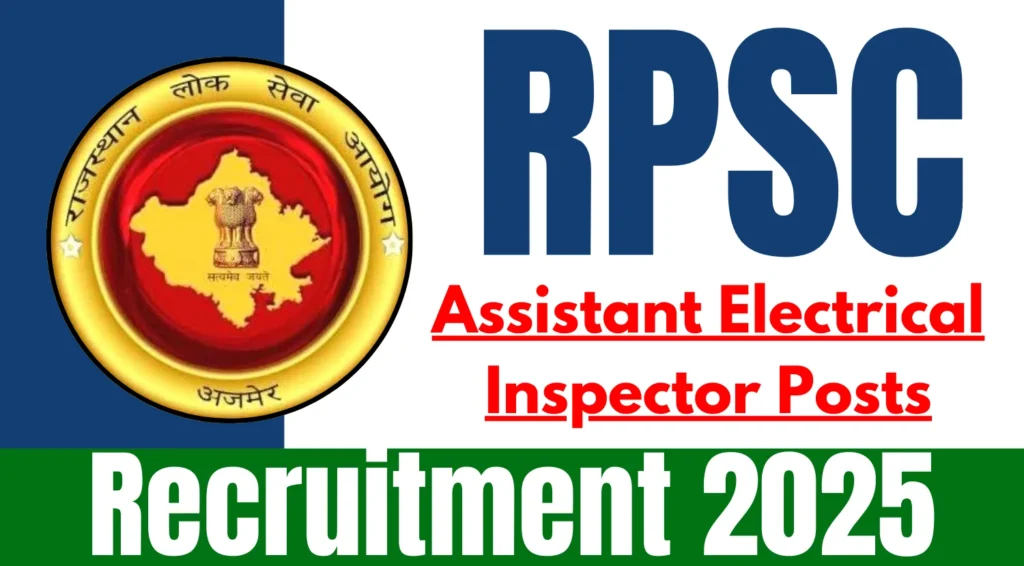 RPSC Assistant Electrical Inspector Recruitment 2025